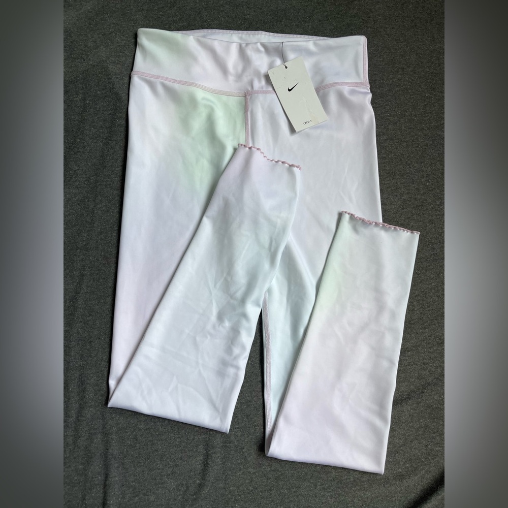 NWT Nike Kids Girls Pastel Aura Leggings Dri-Fit Training Size XL